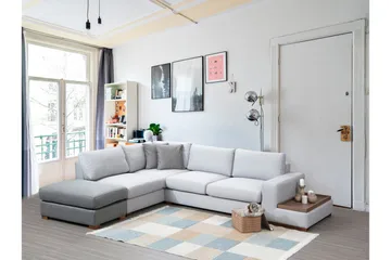 Huelva Chaiselongsofa - Grå - Møbler - Sofaer - Sofa med chaiselong