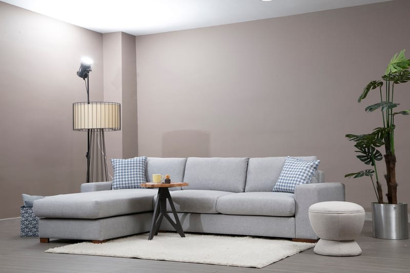 Huelva Chaiselongsofa - Grå - Møbler - Sofaer - Sofa med chaiselong
