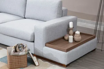 Huelva Chaiselongsofa - Grå - Møbler - Sofaer - Sofa med chaiselong