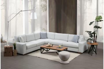 Huelva Venstrevendt L-formet Hjørnesofa 322 cm i Stof med Brede Armlæn - Isblå - Møbler - Sofaer - Hjørnesofa