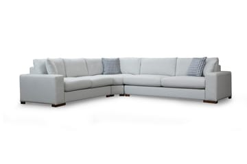 Huelva Venstrevendt L-formet Hjørnesofa 322 cm i Stof med Brede Armlæn - Isblå - Møbler - Sofaer - Hjørnesofa