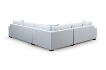 Huelva Venstrevendt L-formet Hjørnesofa 322 cm i Stof med Brede Armlæn - Isblå - Møbler - Sofaer - Hjørnesofa