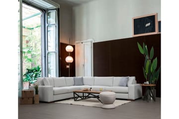 Huelva Venstrevendt L-formet Hjørnesofa 322 cm i Stof med Brede Armlæn - Isblå - Møbler - Sofaer - Hjørnesofa