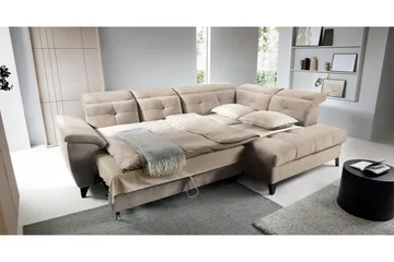 Inferne 5-personers Sofa med Chaiselong - Beige - Møbler - Sofaer - Sofa med chaiselong
