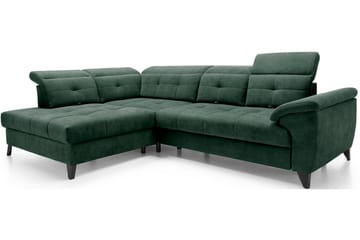 Inferne 5-personers Sofa med Chaiselong - Mørkegrøn - Møbler - Sofaer - Sofa med chaiselong