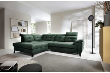 Inferne 5-personers Sofa med Chaiselong - Mørkegrøn - Møbler - Sofaer - Sofa med chaiselong