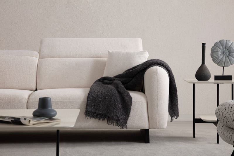 Ingang 3-personers sofa Chenille - Hvid - Møbler - Sofaer - 3 personers sofa