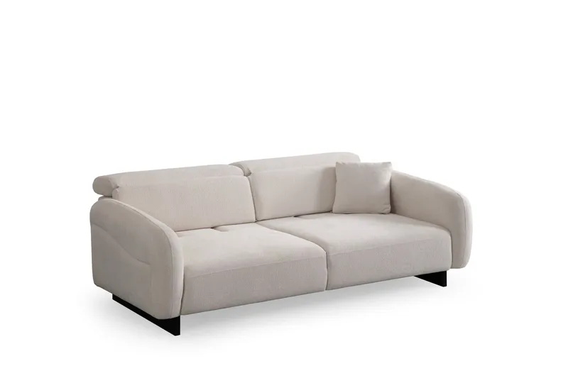 Ingang 3-personers sofa Chenille, Hvid