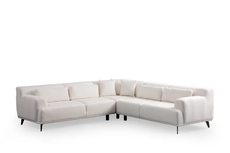 Jaguar 4-personers Sofa med Chaiselong, Hvid