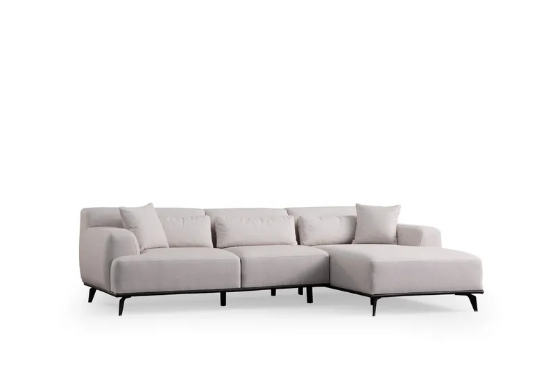 Jaguar 4-personers Sofa med Chaiselong, Hvid