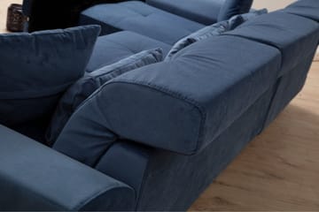 Jaraad Chaiselongsofa 3-personers - Blå - Møbler - Sofaer - Sofa med chaiselong