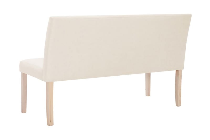 Bænk 139,5 Cm Polyester Cremefarvet - Creme - Møbler - Sofaer - Køkkensofaer