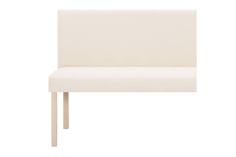 Bænk 139,5 Cm Polyester Cremefarvet - Creme - Møbler - Sofaer - Køkkensofaer