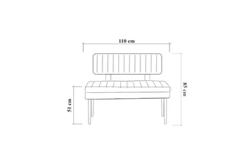 Valsot Sofa 90 cm - Brun/Grøn - Møbler - Sofaer - Køkkensofaer