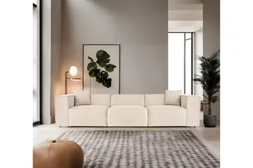 Kaolins Sofa 3-personers - Creme - Møbler - Sofaer - Modulsofaer - Komplet modulsofa