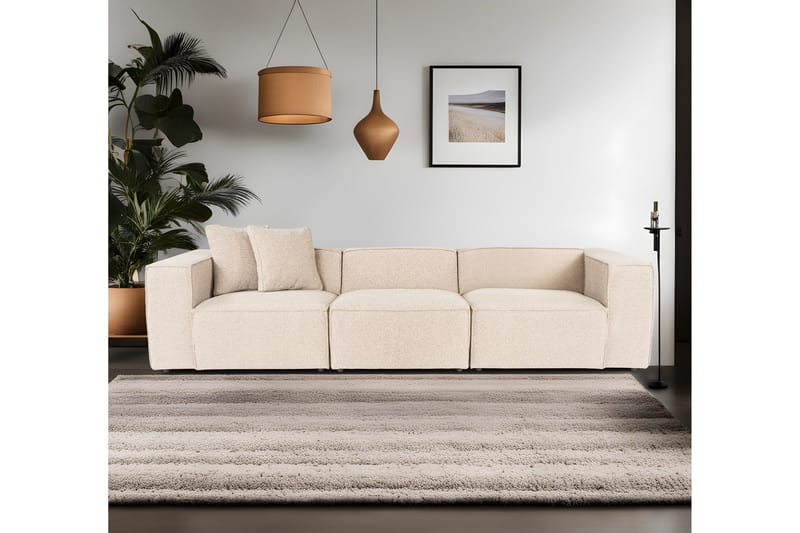 Kaolins Sofa 3-personers - Fersken - Møbler - Sofaer - Modulsofaer - Komplet modulsofa