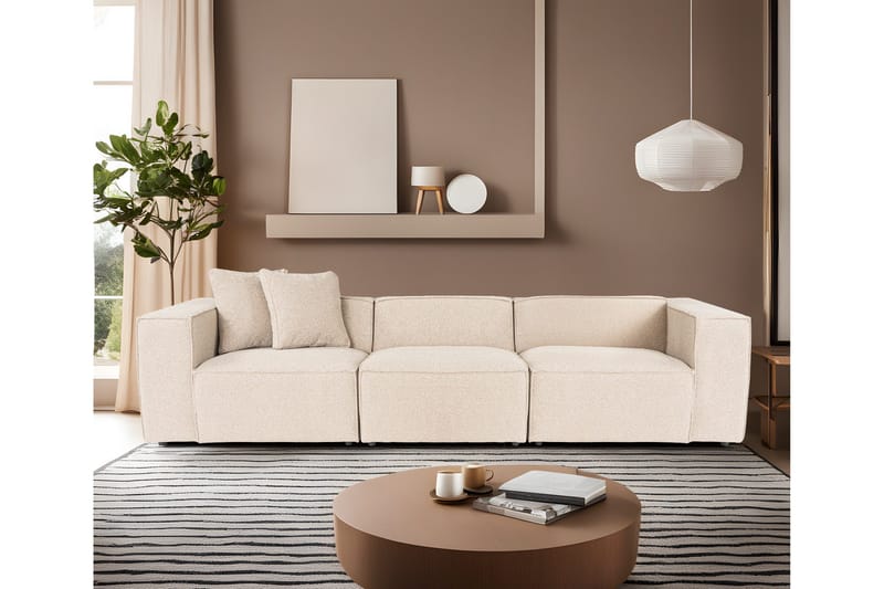 Kaolins Sofa 3-personers - Fersken - Møbler - Sofaer - Modulsofaer - Komplet modulsofa
