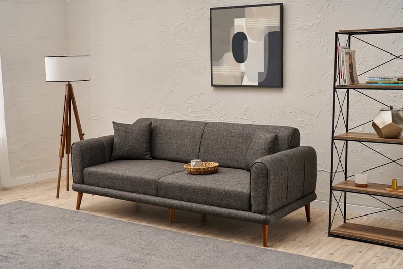 Khambalia 3-personers Sofa - Antracit - Møbler - Sofaer - 3 personers sofa