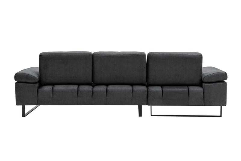 Kitimat 3-personers Venstrevendt L-formet Sofa med Chaiselong 274 cm i Stof - Grå - Møbler - Sofaer - Sofa med chaiselong