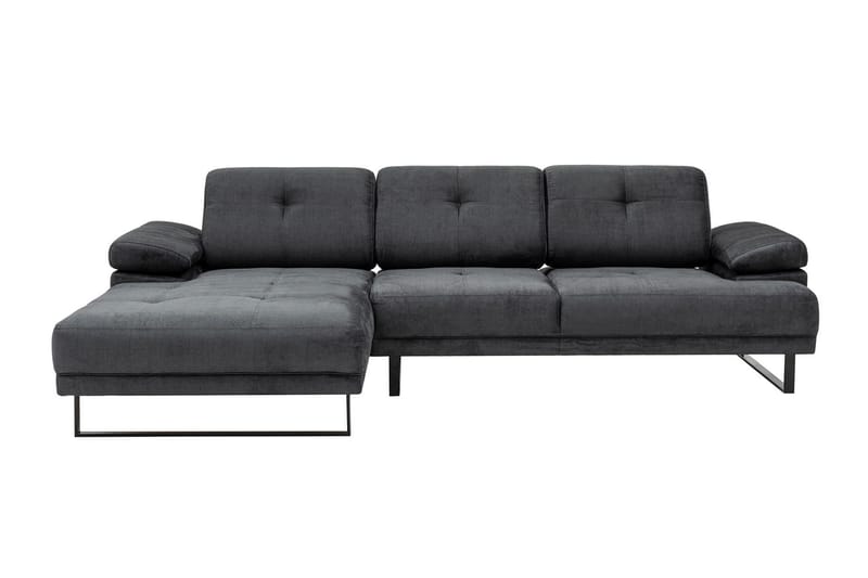 Kitimat 3-personers Venstrevendt L-formet Sofa med Chaiselong 274 cm i Stof - Grå - Møbler - Sofaer - Sofa med chaiselong