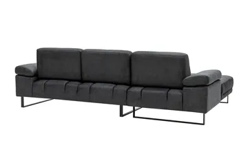 Kitimat 3-personers Venstrevendt L-formet Sofa med Chaiselong 274 cm i Stof - Grå - Møbler - Sofaer - Sofa med chaiselong