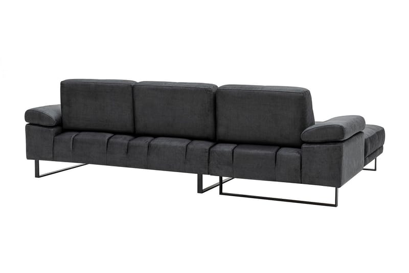Kitimat 3-personers Venstrevendt L-formet Sofa med Chaiselong 274 cm i Stof - Grå - Møbler - Sofaer - Sofa med chaiselong