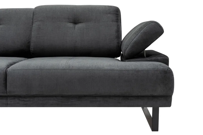 Kitimat Chaiselongsofa 3-personers - Antracit - Møbler - Sofaer - Sofa med chaiselong
