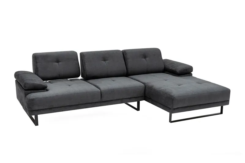 Kitimat Chaiselongsofa 3-personers - Antracit - Møbler - Sofaer - Sofa med chaiselong