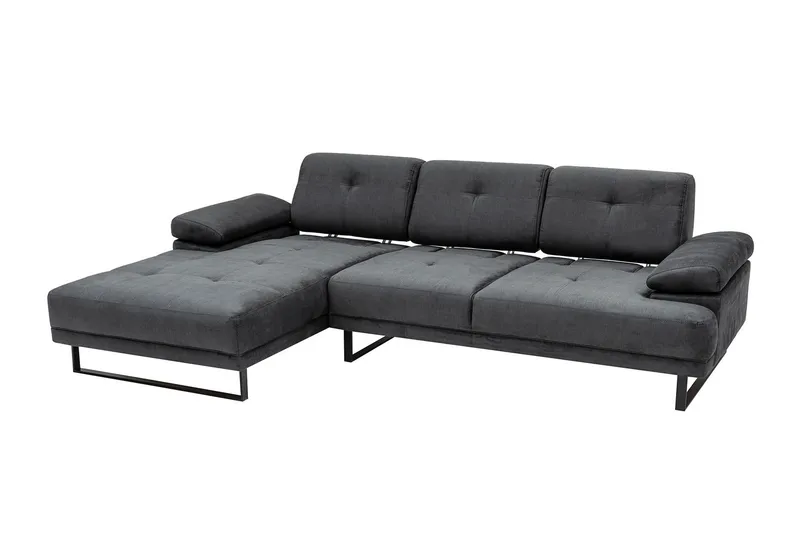 Kitimat Chaiselongsofa 3-personers - Antracit - Møbler - Sofaer - Sofa med chaiselong