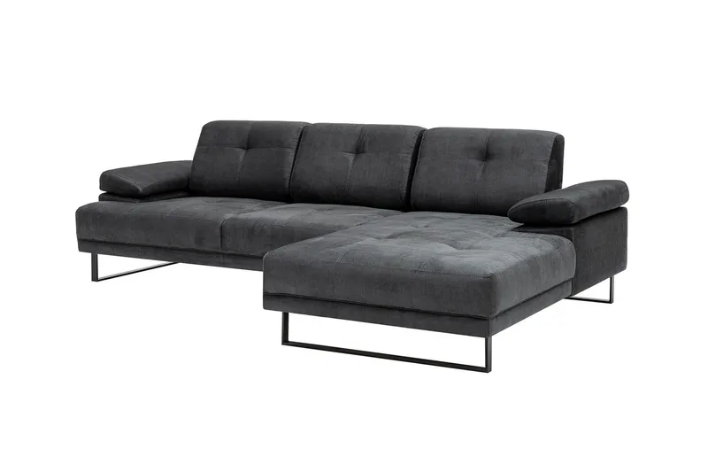 Kitimat Chaiselongsofa 3-personers - Antracit - Møbler - Sofaer - Sofa med chaiselong