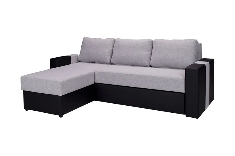 Aden Hjørnesofa Venstre, Grå/Sort