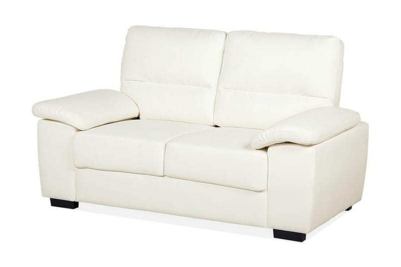 Adlyn Sofa 2-pers. Kunstlæder - Beige - Lædersofaer - 2 personers sofa