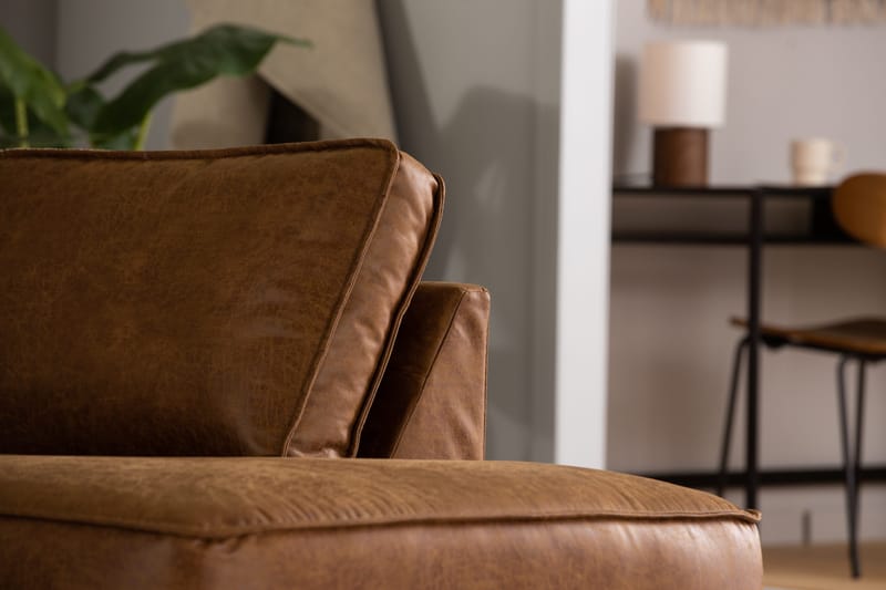 Akron 2,5-personers Sofa med Chaiselong Højre Læder - Møbler - Sofaer - Lædersofaer