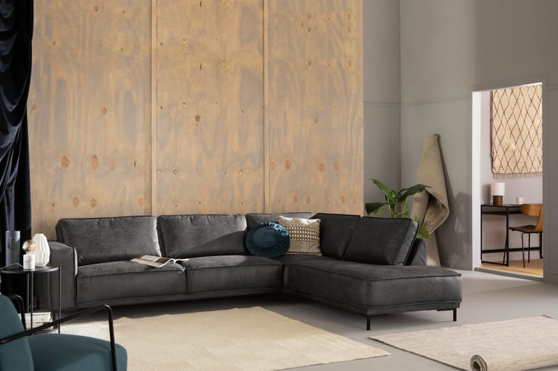 Akron 2,5-pers. Sofa med chaiselong Højre bonded læder - Møbler - Sofaer - Lædersofaer