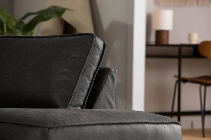 Akron 2,5-pers. Sofa med chaiselong Højre bonded læder - Møbler - Sofaer - Lædersofaer