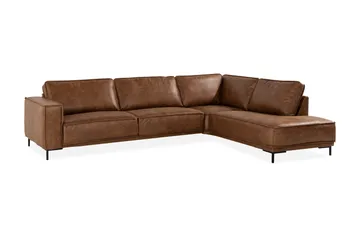 Akron 2,5-personers Sofa med Chaiselong Højre Læder - Møbler - Sofaer - Lædersofaer