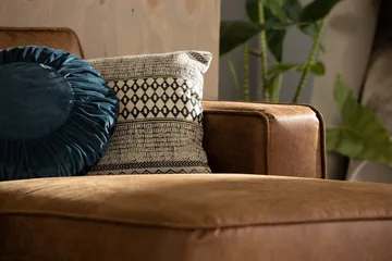Akron 2-pers. Sofa med Diva højre bondedlæder - Møbler - Sofaer - Lædersofaer