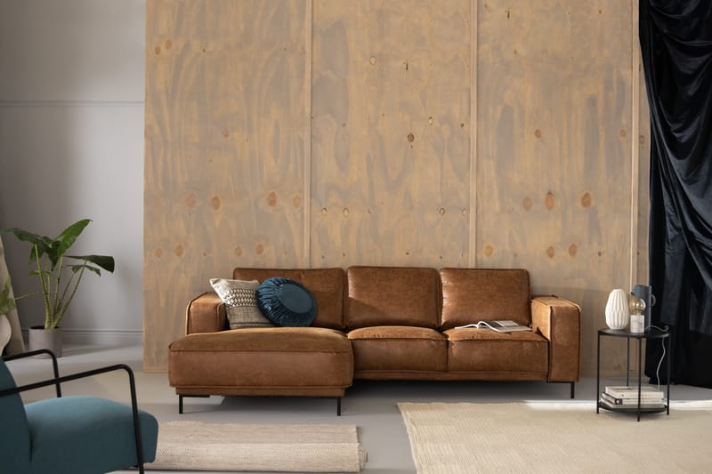 Akron 2-pers. Sofa med Diva venstre bonded læder - Møbler - Sofaer - Lædersofaer