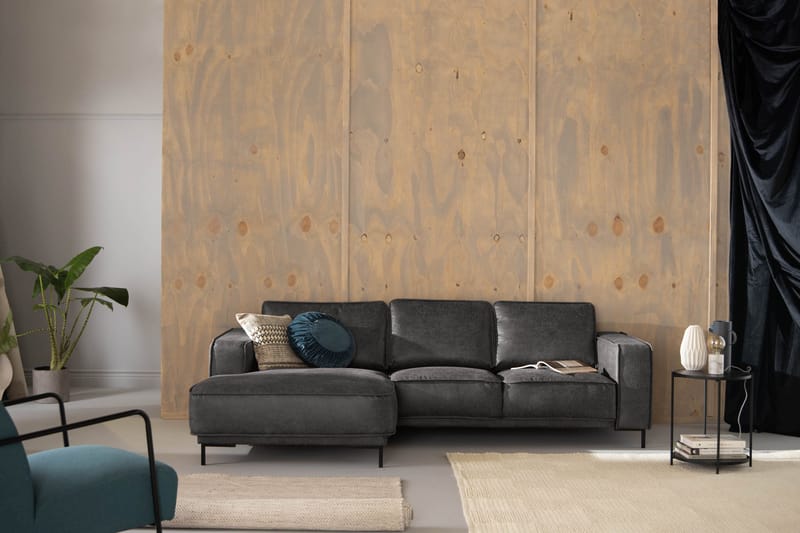 Akron 2-pers. Sofa med Diva venstre bonded læder - Møbler - Sofaer - Lædersofaer