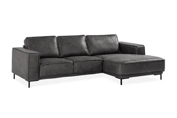 Akron 2-pers. Sofa med Diva højre bondedlæder - Møbler - Sofaer - Lædersofaer