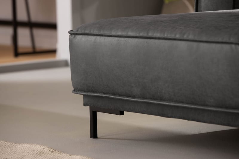 Akron 2-pers. Sofa med Diva venstre bonded læder - Møbler - Sofaer - Lædersofaer