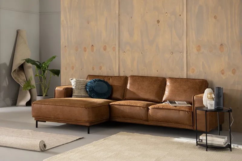 Akron 2-pers. Sofa med Diva venstre bonded læder - Møbler - Sofaer - Lædersofaer