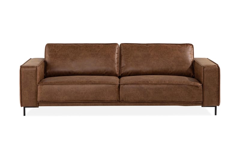 Akron 3-pers. sofa bonded læder, undefined