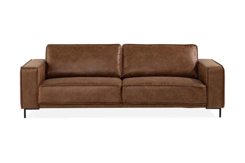 Akron 3-pers. sofa bonded læder, undefined