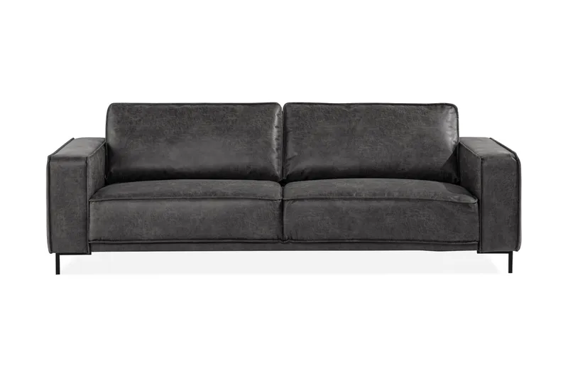 Akron 3-pers. sofa bonded læder, undefined