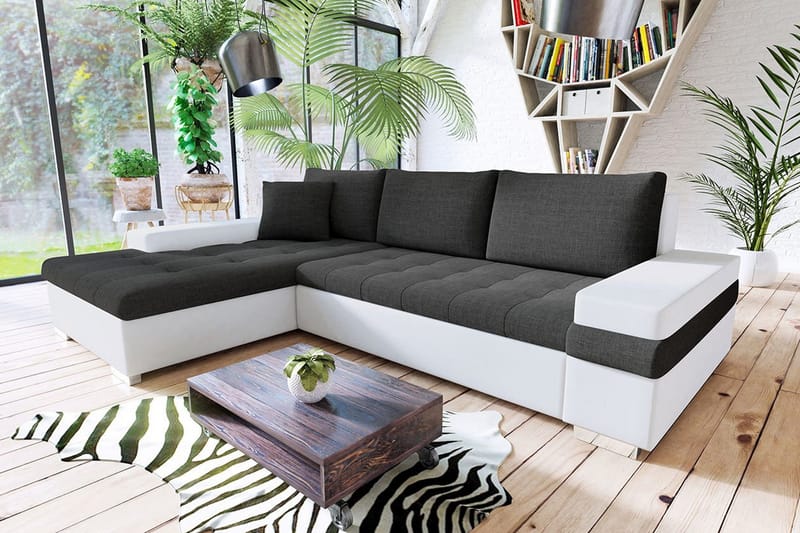 Bangkok Sovesofa med diva 274x182x83 cm - Møbler - Sofaer - Lædersofaer