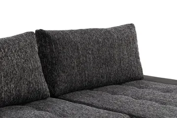 Cillo U-Sovesofa Vendbar Kunstlæder - Sort/Mørkegrå - Møbler - Sofaer - Lædersofaer