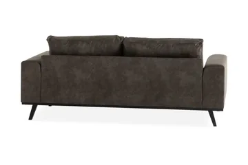Copenhagen 2-personers Sofa i Kunstlæder - Mørkegrå - Møbler - Sofaer - Lædersofaer