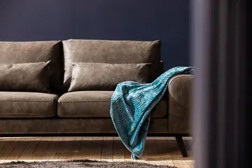 Copenhagen 2-personers Sofa i Kunstlæder - Mørkegrå - Møbler - Sofaer - Lædersofaer