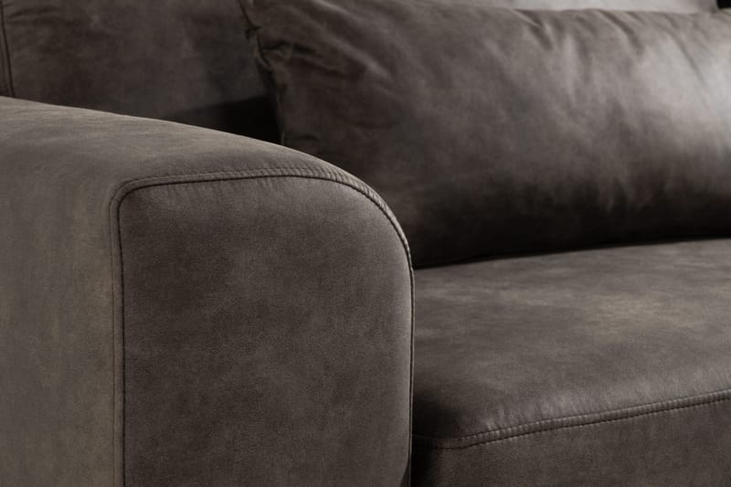 Copenhagen 3-personers Sofa i Kunstlæder - Mørkegrå - Møbler - Sofaer - Lædersofaer